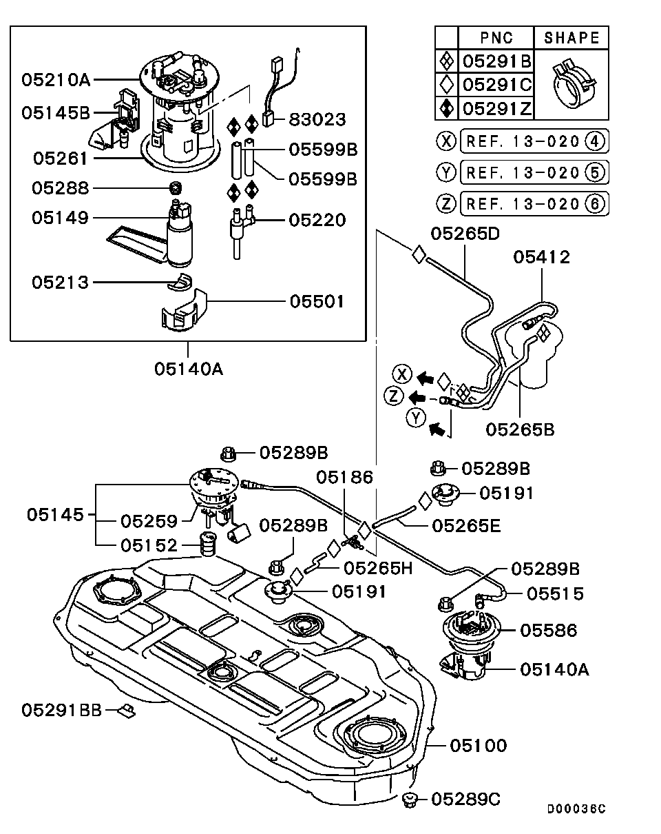 Mitsubishi MR497143 - Degvielas sūknis autodraugiem.lv