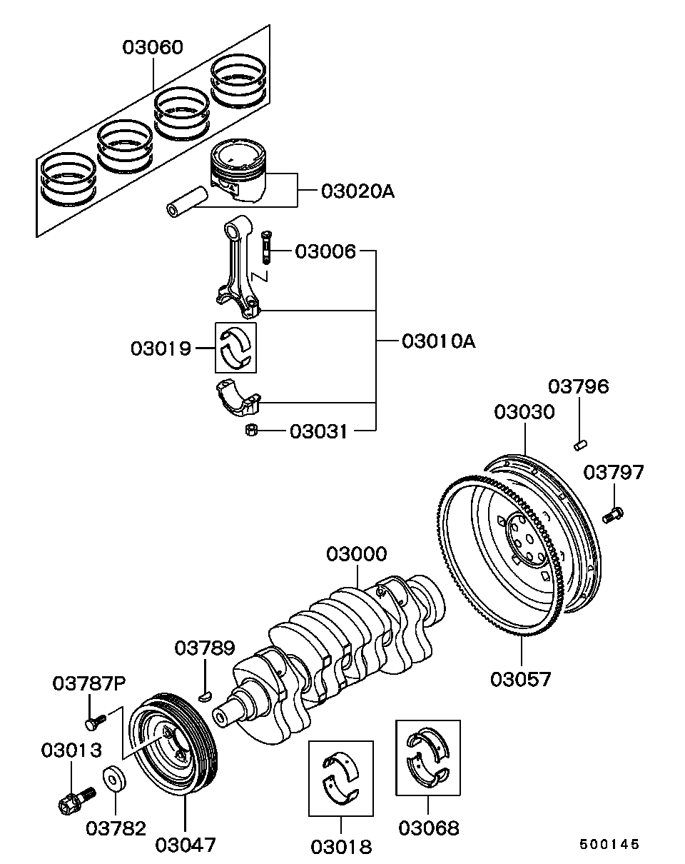 Mitsubishi MD300517 - Piedziņas skriemelis, Kloķvārpsta autodraugiem.lv