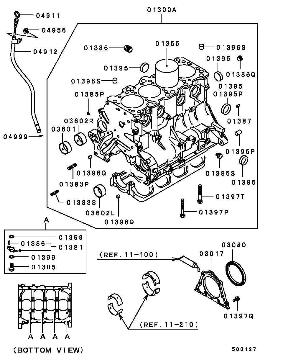 Mitsubishi MD174940 - Vārpstas blīvgredzens, Kloķvārpsta autodraugiem.lv