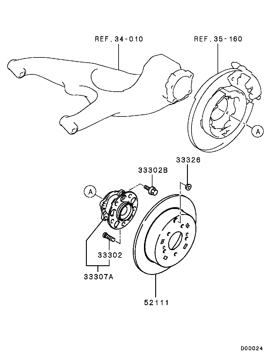 Mitsubishi MR955407 - Bremžu diski autodraugiem.lv