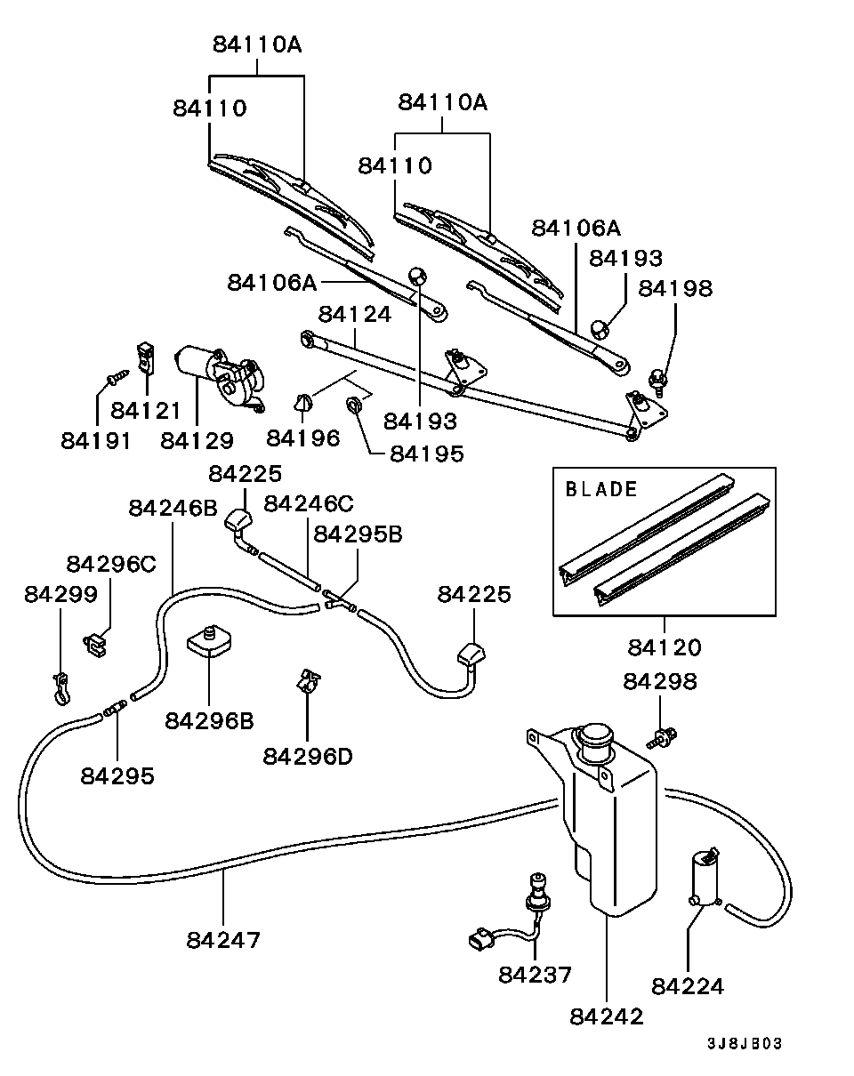 Mitsubishi MB683712 - Stikla tīrītāja slotiņa autodraugiem.lv