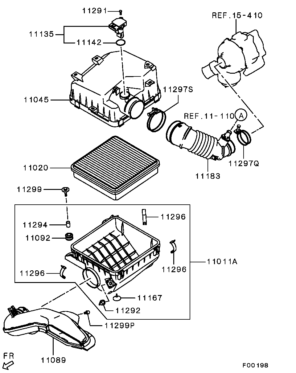 TOYOTA 1500A358 - Gaisa filtrs autodraugiem.lv