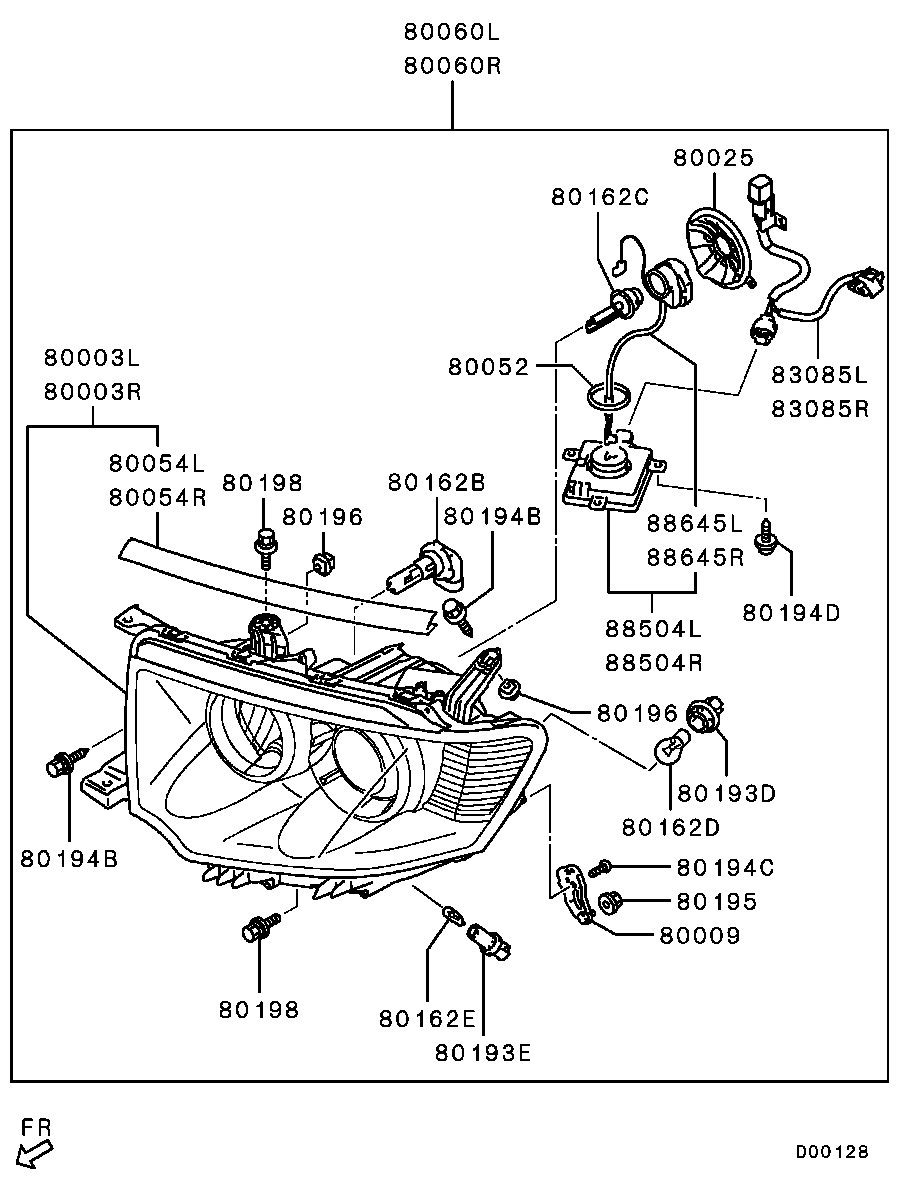 Mitsubishi 8301C042 - Kvēlspuldze, Instrumentu paneļa apgaismojums autodraugiem.lv