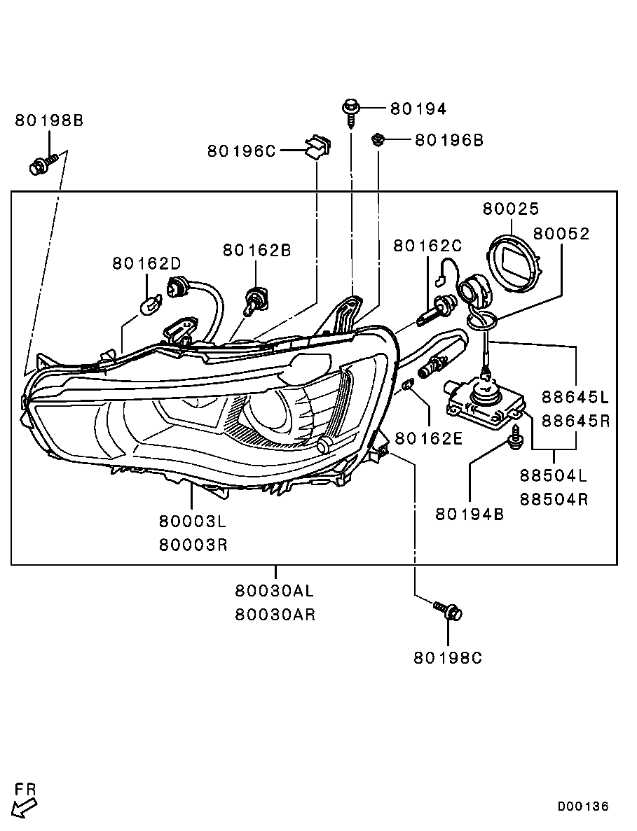 Mitsubishi MS 820959 - Kvēlspuldze, Miglas lukturis autodraugiem.lv