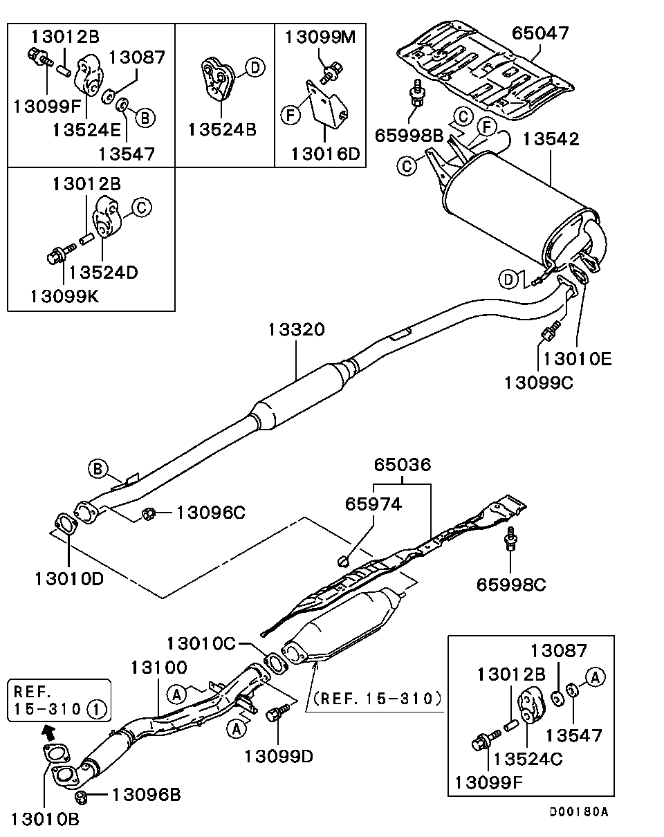 Mitsubishi MF 243 660 - Skrūve, Izplūdes sistēma autodraugiem.lv