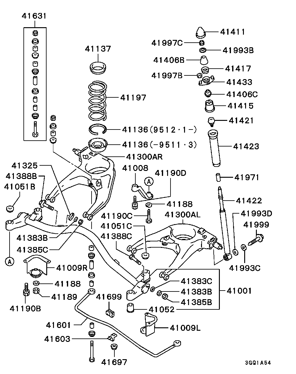 Mitsubishi MB663466 - Amortizators autodraugiem.lv