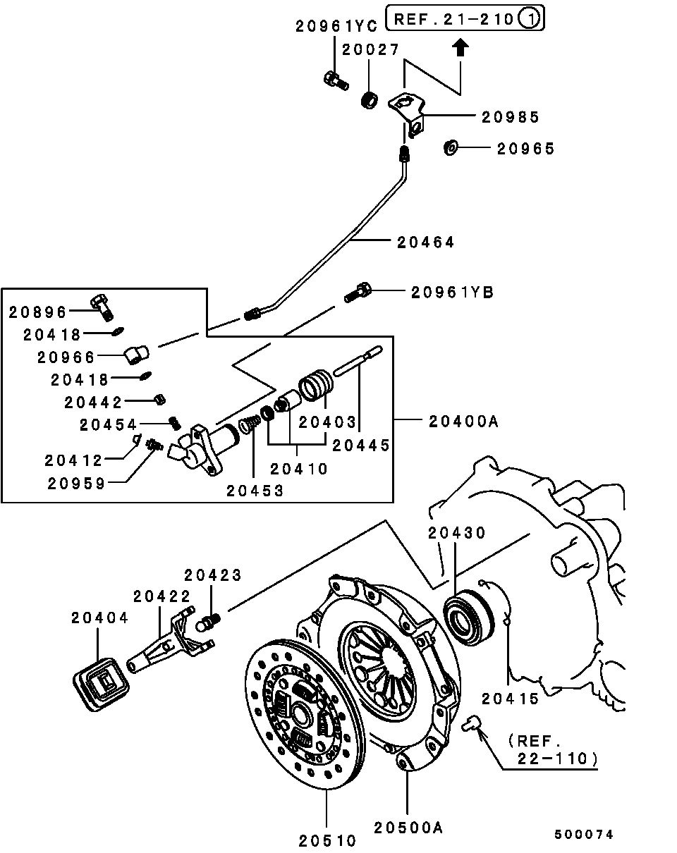 Mitsubishi MD735733 - Sajūga piespiedējdisks autodraugiem.lv