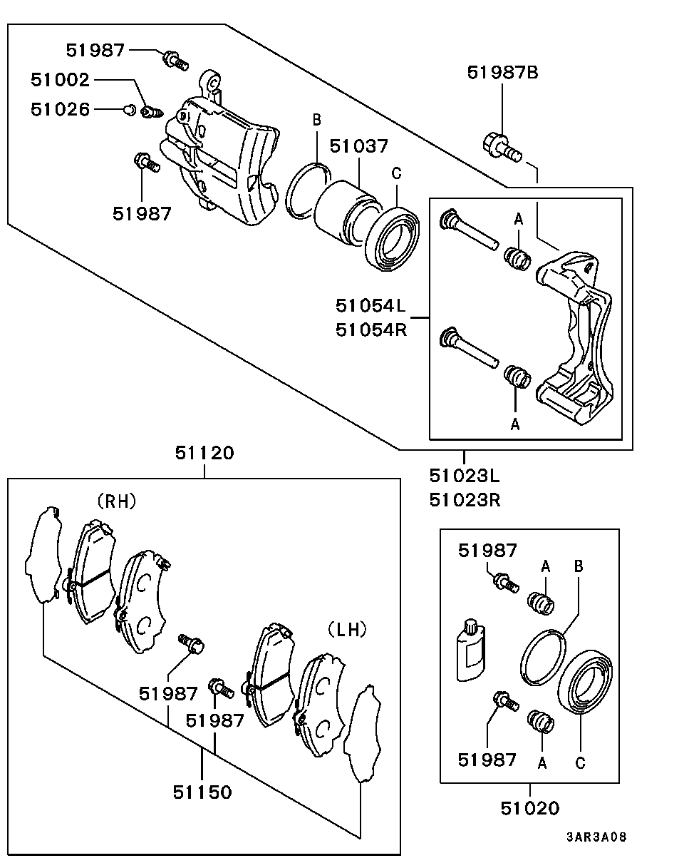 RELIANCE MR407946 - PAD SET,FR BRAKE autodraugiem.lv