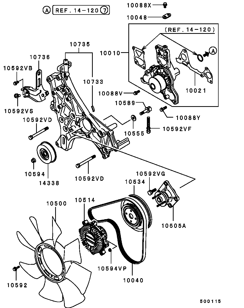 Chrysler MD335271 - CLUTCH,COOLING FAN autodraugiem.lv