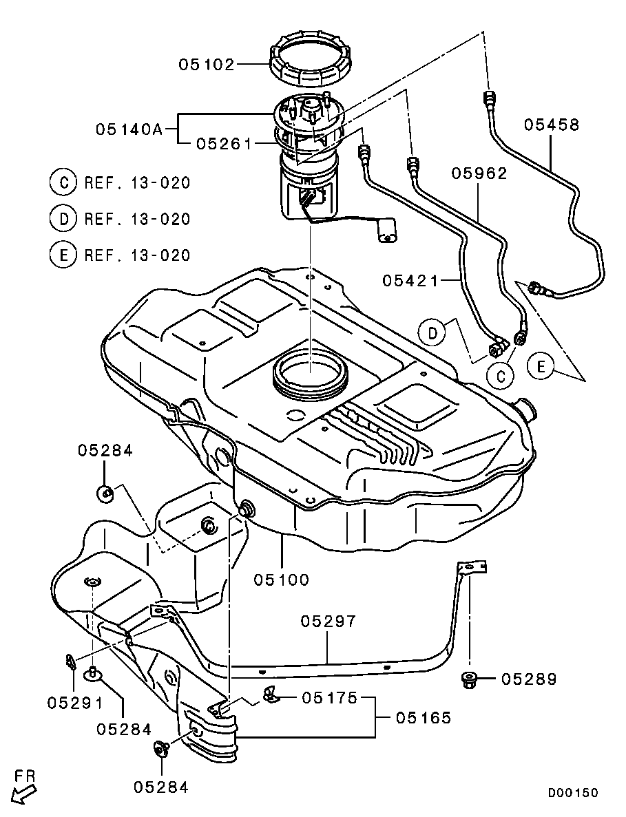 Mitsubishi MN135680 - Degvielas sūkņa modulis autodraugiem.lv