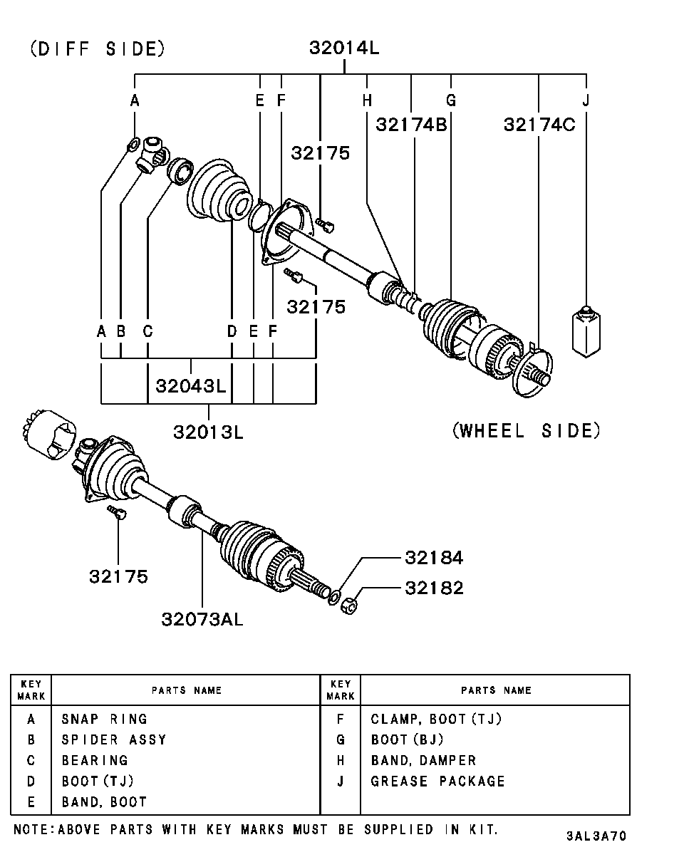 TOYOTA MR911361 - Putekļusargs, Piedziņas vārpsta autodraugiem.lv