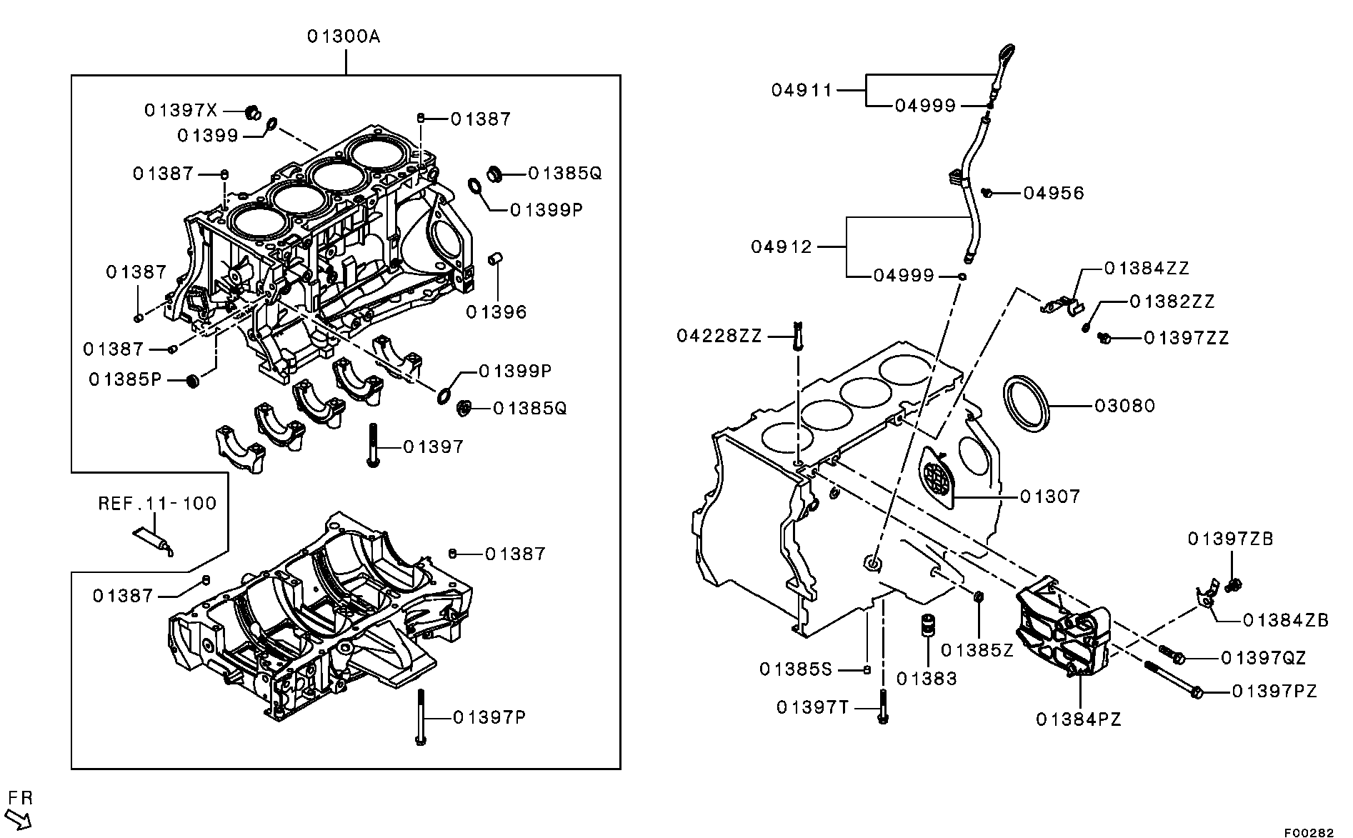 Mitsubishi 1052B333 - Vārpstas blīvgredzens, Kloķvārpsta autodraugiem.lv