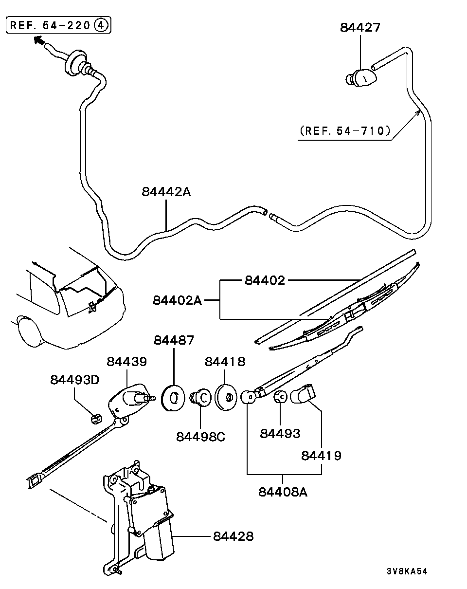 Mitsubishi MB929027 - Stikla tīrītāja slotiņa autodraugiem.lv