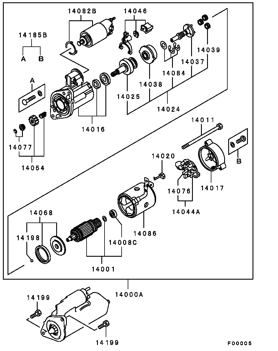 Mitsubishi ME 204424 - Starteris autodraugiem.lv