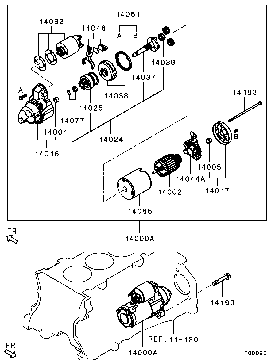 Mitsubishi 1810A205 - Starteris autodraugiem.lv