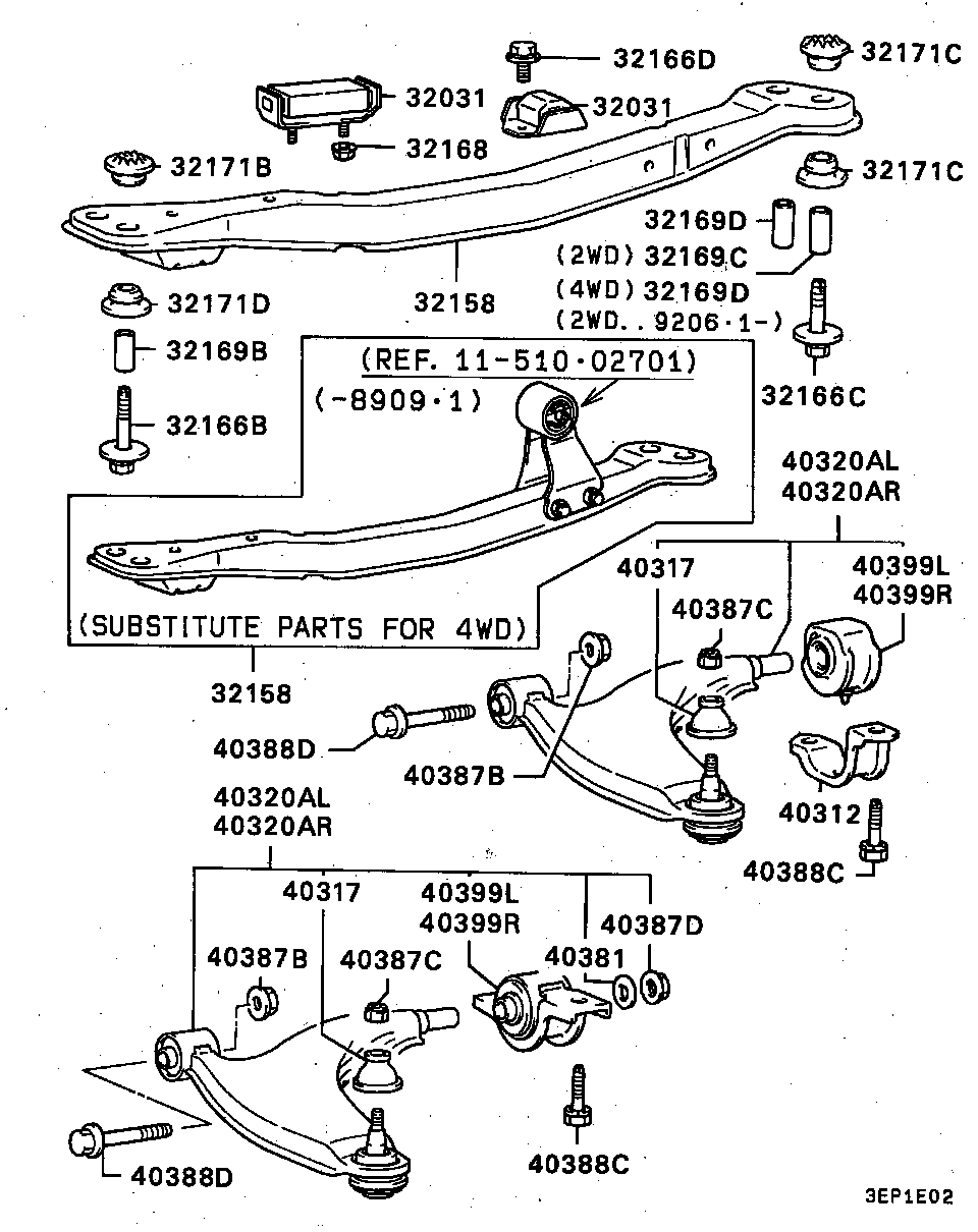 Mitsubishi MB891787 - Balst / Virzošais šarnīrs autodraugiem.lv