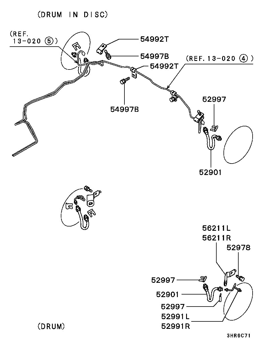 Mitsubishi MR129750 - Bremžu šļūtene autodraugiem.lv