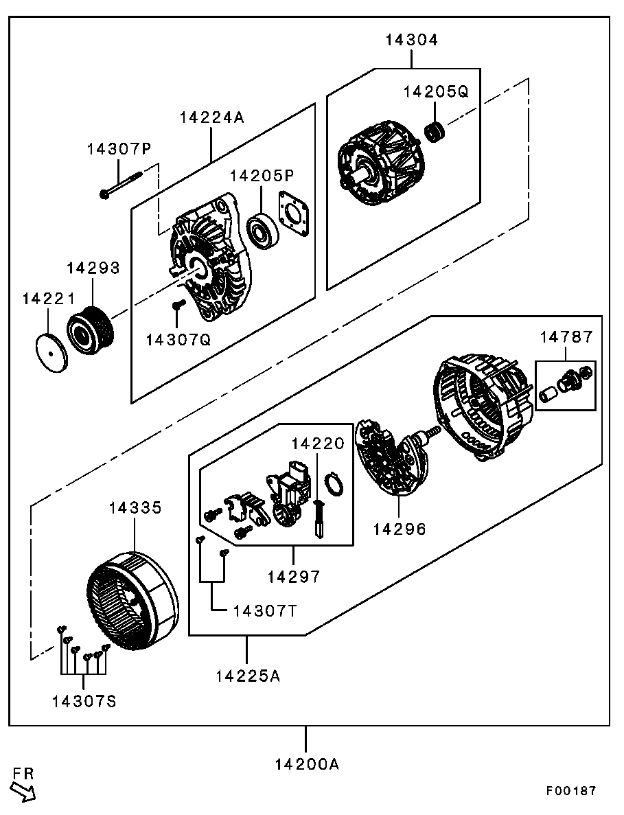 Mitsubishi 1800A313 - Piedziņas skriemelis, Ģenerators autodraugiem.lv