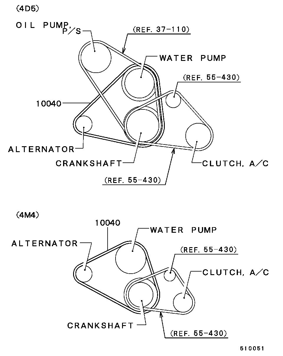 Mitsubishi MD313662 - Ķīļsiksna autodraugiem.lv