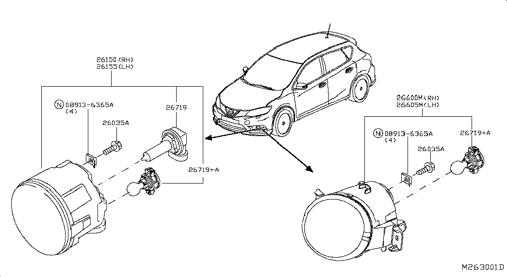 NISSAN 262968990D - Kvēlspuldze, Miglas lukturis autodraugiem.lv