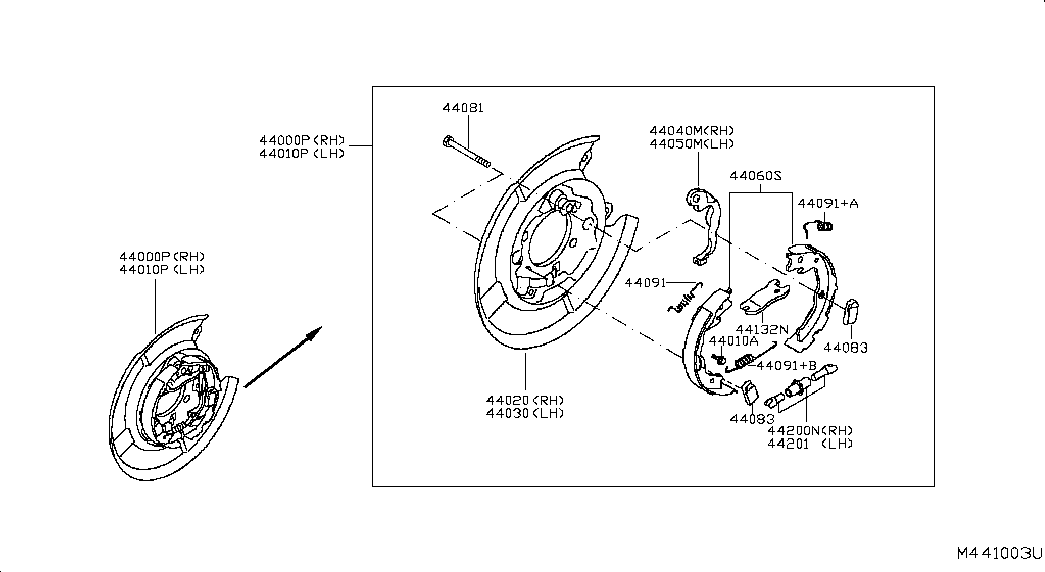 TOYOTA D4060JE27A - Bremžu loku komplekts autodraugiem.lv