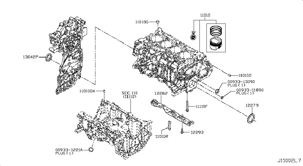 NISSAN 13510-00Q0J - Vārpstas blīvgredzens, Kloķvārpsta autodraugiem.lv