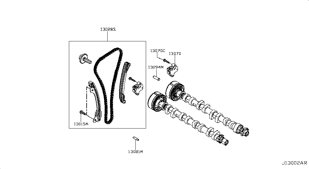 NISSAN 13070-00Q1G - Spriegotājs, Piedziņas ķēde autodraugiem.lv