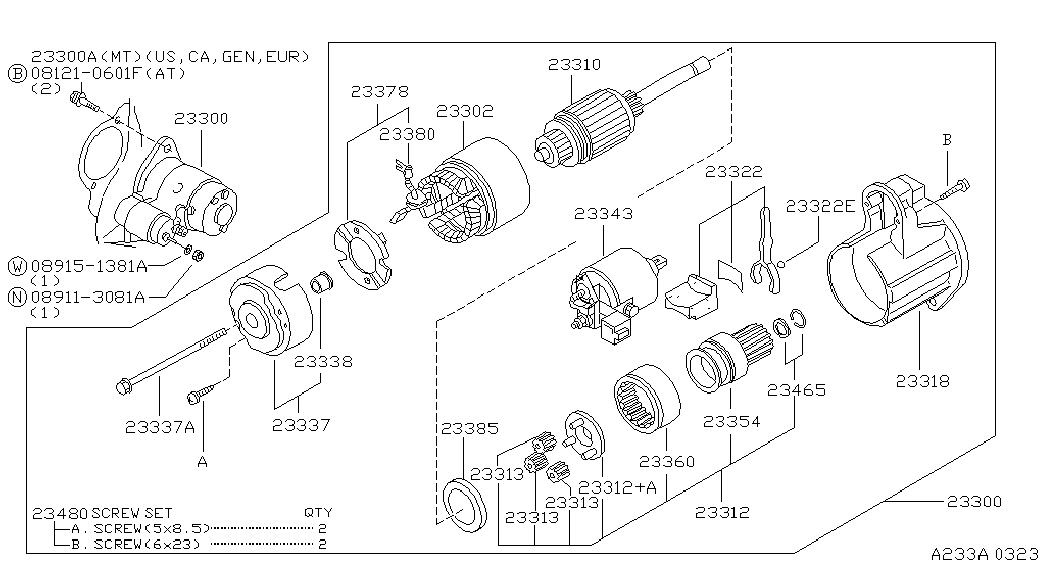 NISSAN 23354W9810 - Zobrats, Starteris autodraugiem.lv