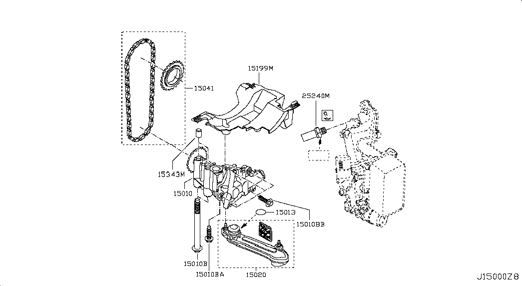 NISSAN 15010-00Q2K - Eļļas sūknis autodraugiem.lv