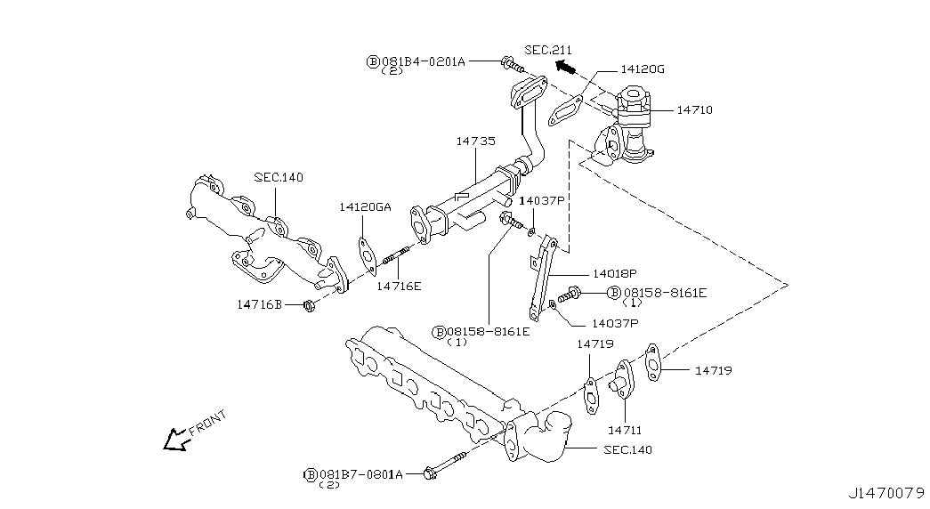 NISSAN 14710AD203 - Izpl. gāzu recirkulācijas vārsts autodraugiem.lv