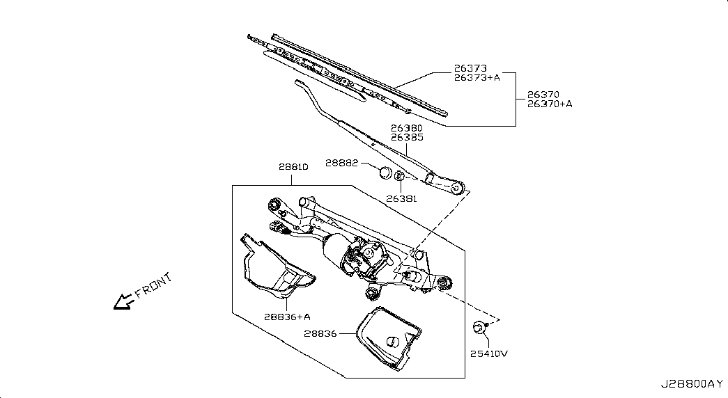 NISSAN 288904A00F - Stikla tīrītāja slotiņa autodraugiem.lv