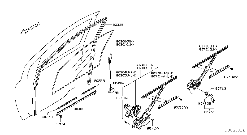 Opel 807014A00C - Stikla pacelšanas mehānisms autodraugiem.lv