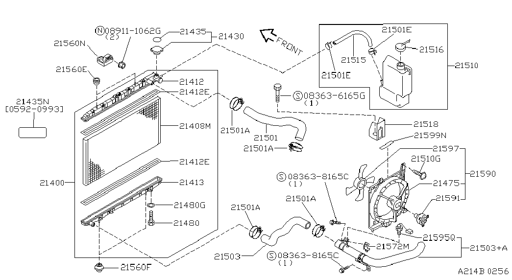 NISSAN 21410-59Y01 - Radiators, Motora dzesēšanas sistēma autodraugiem.lv