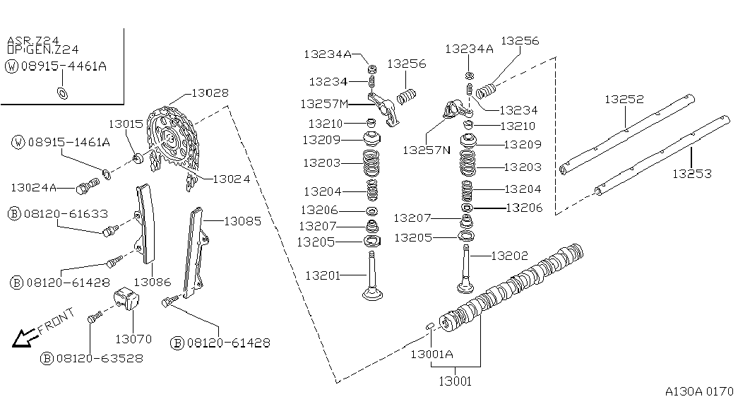 NISSAN 13085-10W10 - Sadales vārpstas piedziņas ķēdes komplekts autodraugiem.lv