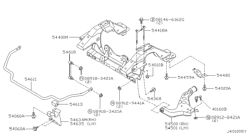 Infiniti 54618-3W400 - Stiepnis / Atsaite, Stabilizators autodraugiem.lv