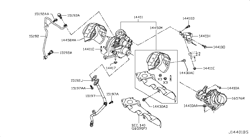 NISSAN 1441100Q4H - Kompresors, Turbopūte autodraugiem.lv