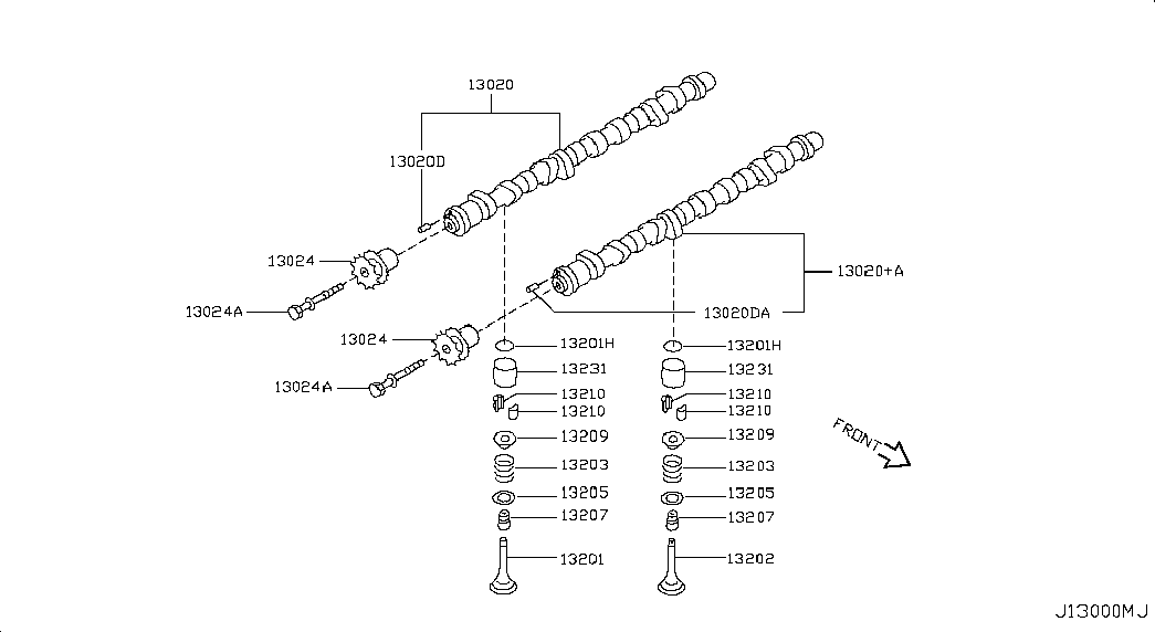 NISSAN 130208H810 - Sadales vārpsta autodraugiem.lv