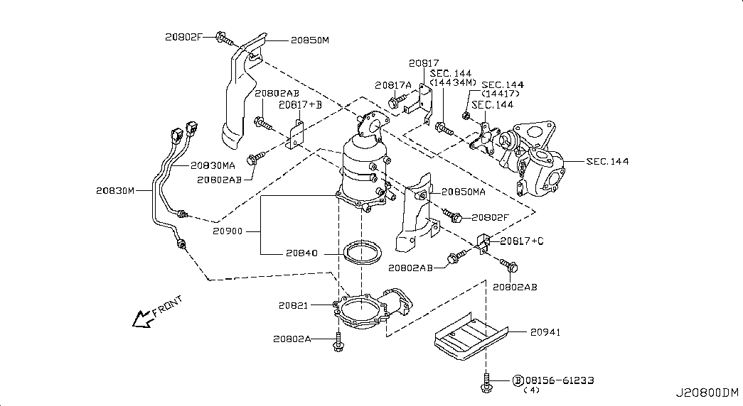 NISSAN B08D0-ES61A - Asortiments, Sodrēju / Daļiņu filtra remonts autodraugiem.lv