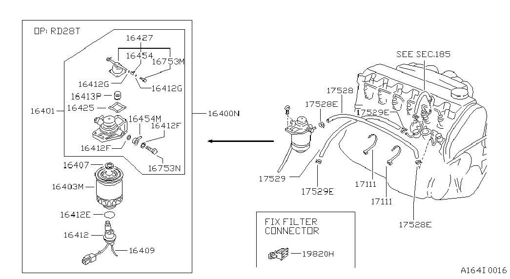 UD 1640359E00 - Degvielas filtrs autodraugiem.lv