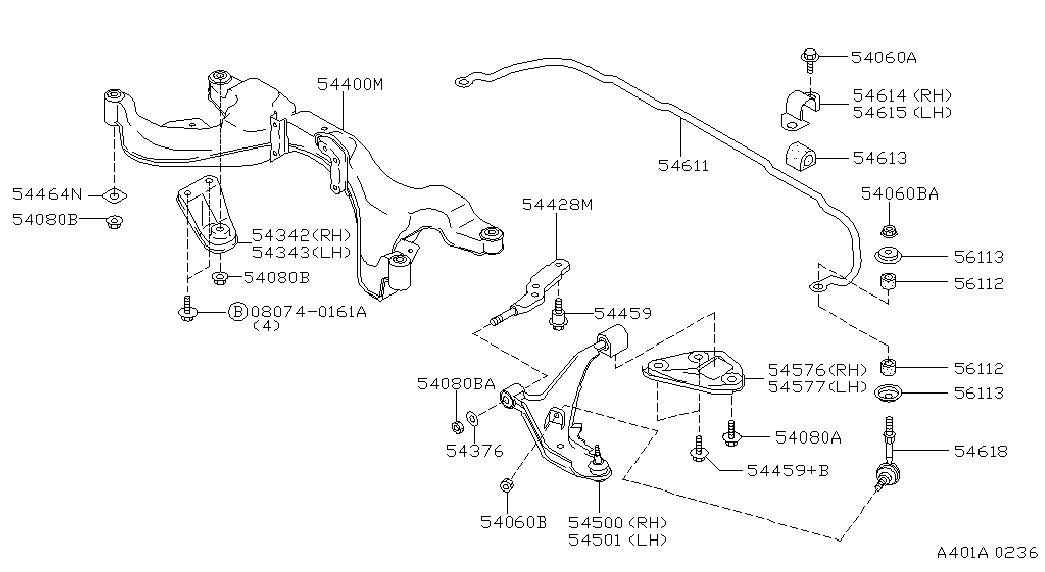 NISSAN 54618-0E000 - Stiepnis / Atsaite, Stabilizators autodraugiem.lv