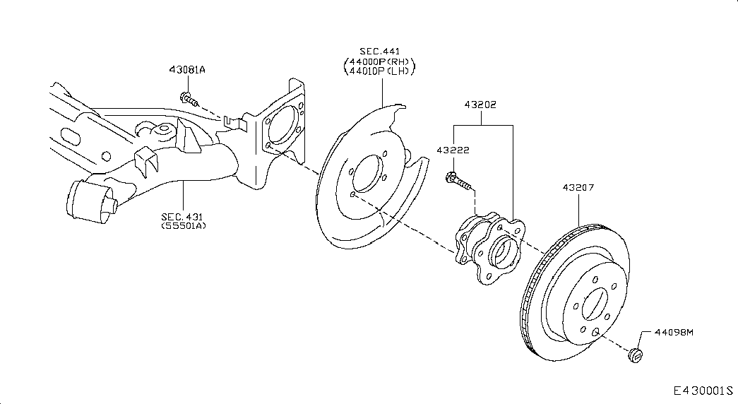 NISSAN 432063NL0A - Bremžu diski autodraugiem.lv