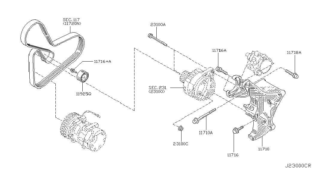 Asia Motors 11925AW300 - Parazīt / Vadrullītis, Ķīļrievu siksna autodraugiem.lv