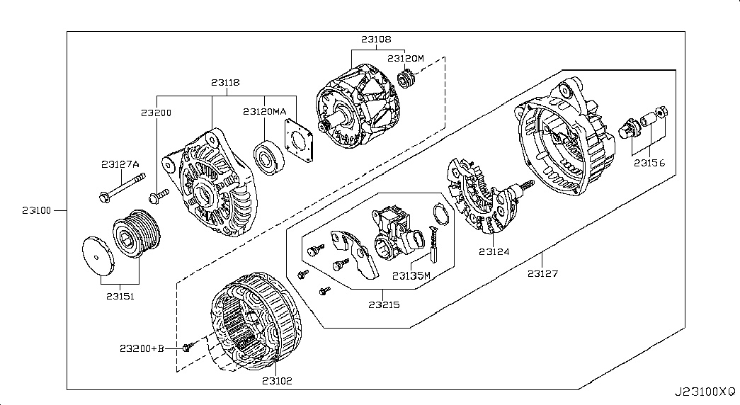 NISSAN 23100JD71B - Ģenerators autodraugiem.lv