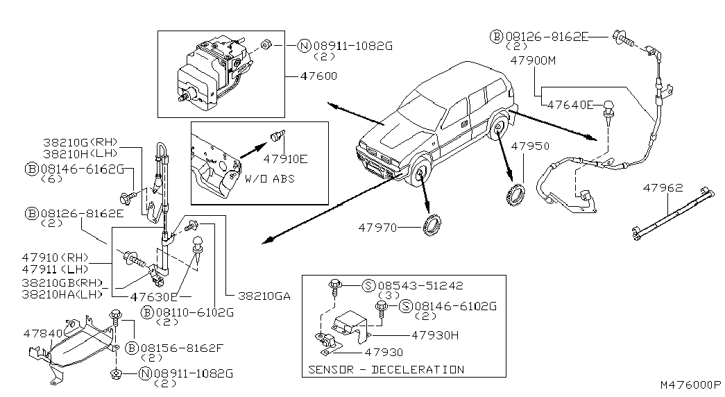 TOYOTA 47910-0X800 - Devējs, Riteņu griešanās ātrums autodraugiem.lv