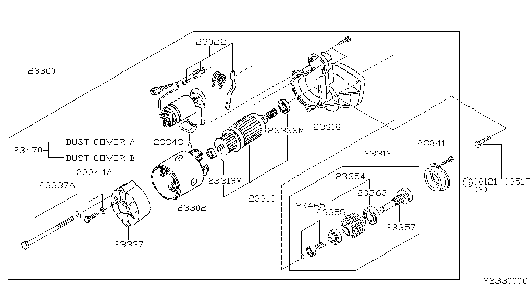 NISSAN 233122W200 - Zobrats, Starteris autodraugiem.lv