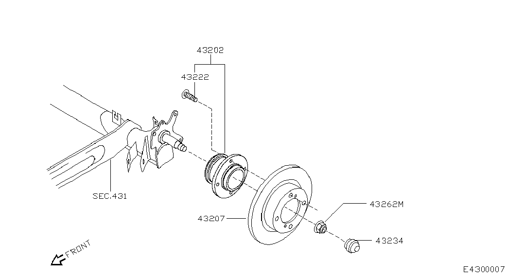 NISSAN 43200-BM500 - Riteņa rumbas gultņa komplekts autodraugiem.lv