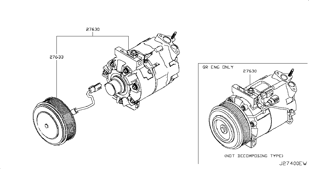 NISSAN 92600-JG300 - Kompresors, Gaisa kond. sistēma autodraugiem.lv