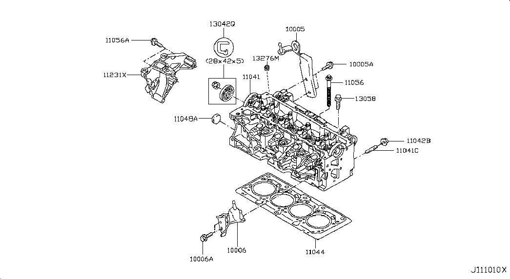 NISSAN 15056-00QAA - Blīvgredzens, Vārsta kāts autodraugiem.lv