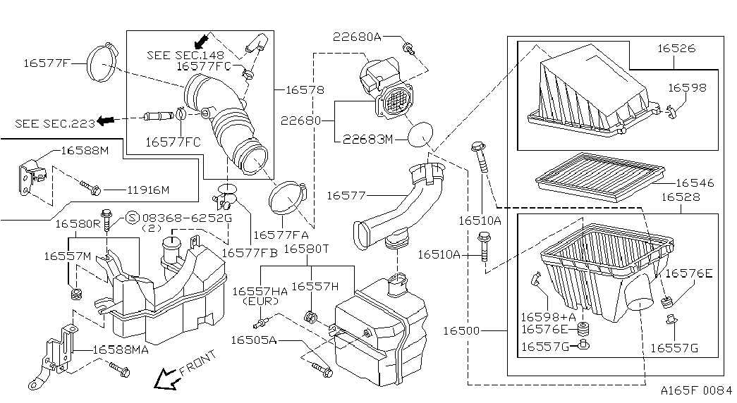 Infiniti 22680-2J200 - Gaisa masas mērītājs autodraugiem.lv