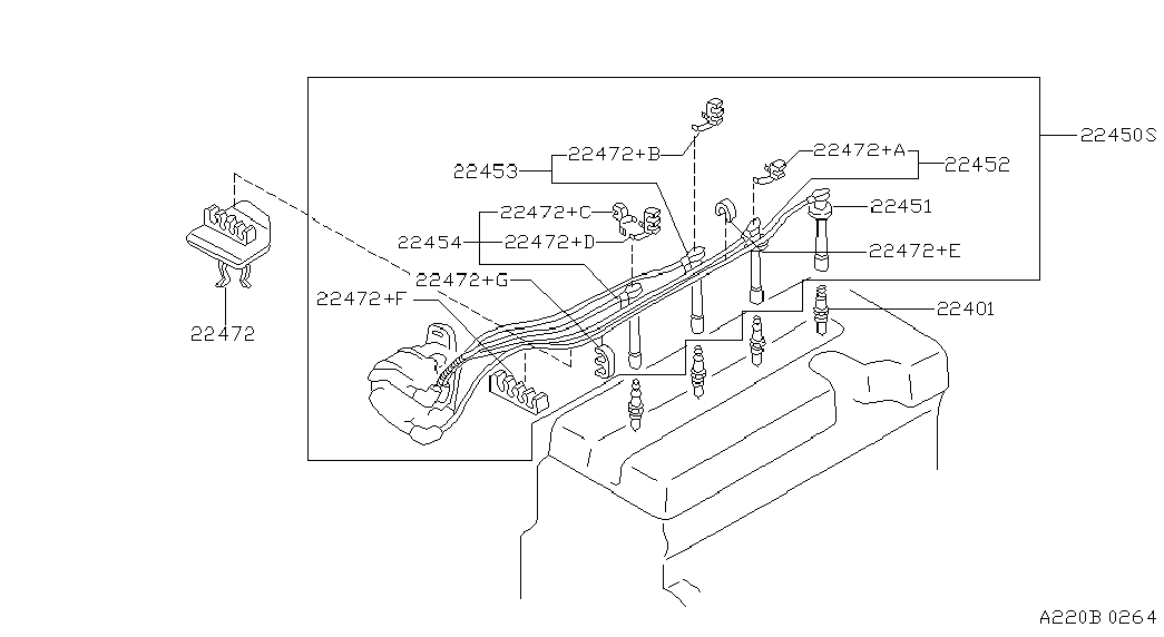 NISSAN 22440-2J210 - Augstsprieguma vadu komplekts autodraugiem.lv